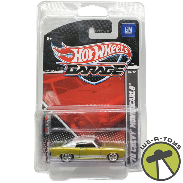 Hot Wheels Garage Gold '70 Chevy Monte Carlo Vehicle Mattel T8335 NEW