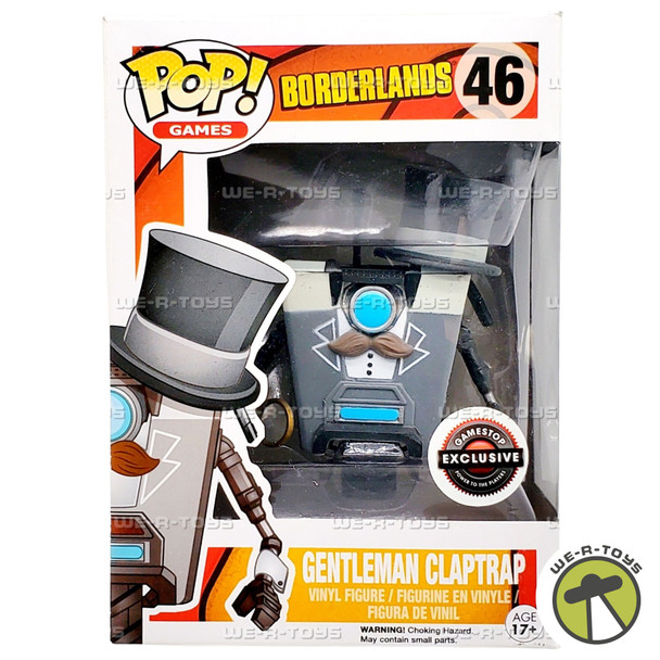 Funko POP Games Borderlands Gentleman Claptrap 46 Vinyl Figure