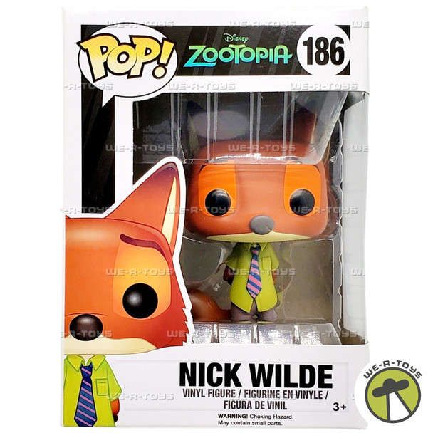 Funko POP Disney Zootopia Nick Wilde 186 Vinyl Figure