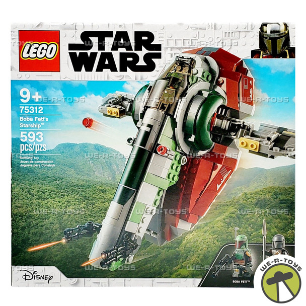 LEGO Star Wars Boba Fett's Starship 593 Piece Building Set 75312