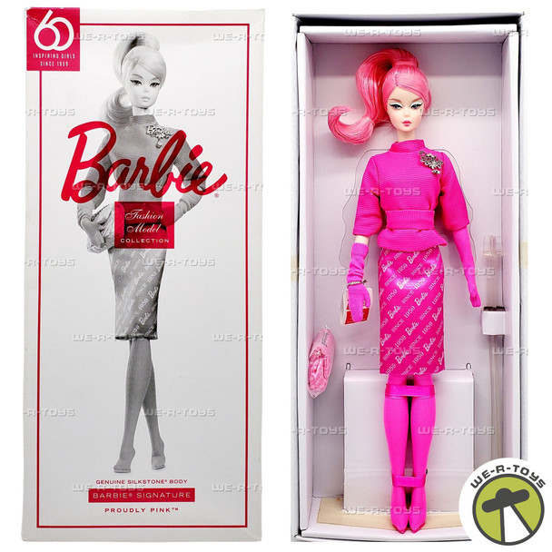 Barbie 60th Anniversary Fashion Model Collection Proudly Pink Doll 2018 Mattel
