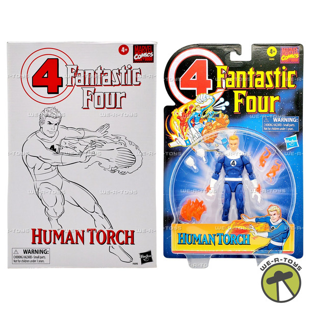 Marvel Fantastic Four Retro Human Torch Action Figure 2021 Hasbro F4595