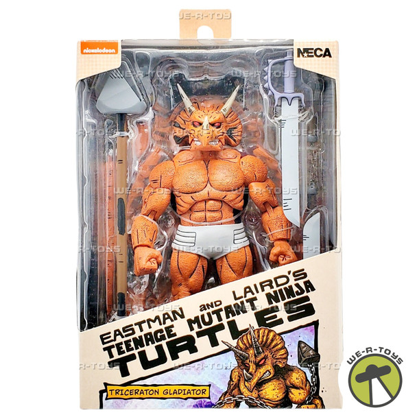 Teenage Mutant Ninja Turtles Triceraton Gladiator Action Figure 2024 NECA 54436