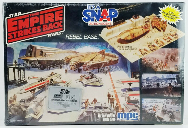 Star Wars ESB It's A Snap Action Scene Rebel Base Play Set 1992 ERTL 8735 NEW