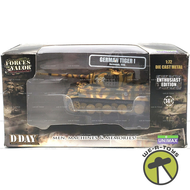Forces of Valor D-Day German Tiger I 1:72 Scale Vehicle 2012 Unimax #85086