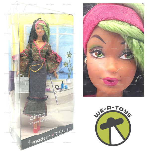 Barbie 1 Modern Circle Simone Make-Up Artist Doll 2003 Mattel #B4473