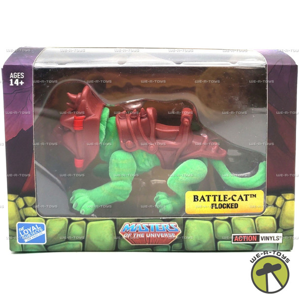 MOTU Flocked Battle-Cat Action Vinyls Figure Hot Topic Exclusive 2018 Mattel