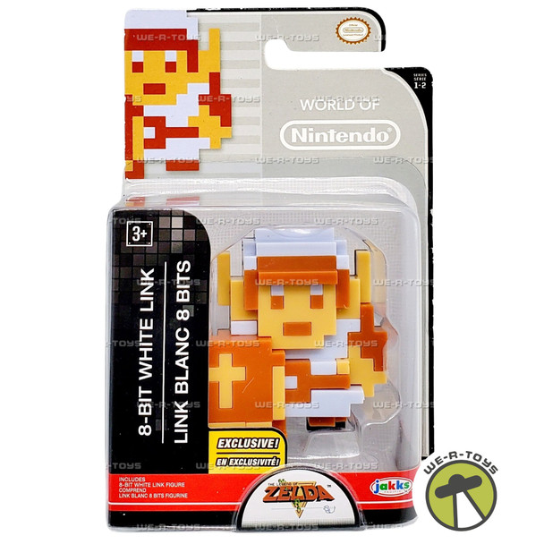 World of Nintendo The Legend of Zelda 8-Bit White Link Figure Jakks 95708