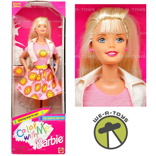 Color With Me Barbie Doll Special Edition 1997 Mattel 19047