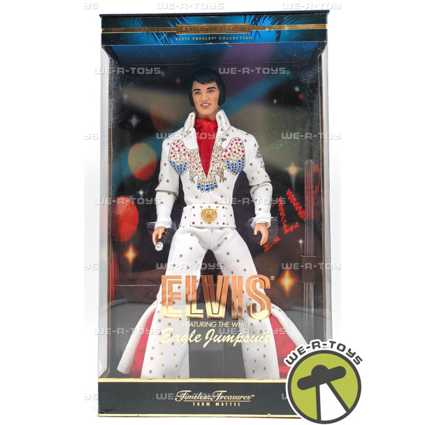 Elvis Doll In White Eagle Jumpsuit Timeless Treasures From Mattel 2000 No. 28570
