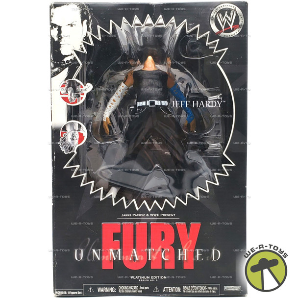 WWE Fury Unmatched Jeff Hardy Series 3 Action Figure 2007 Jakks Pacific #91195