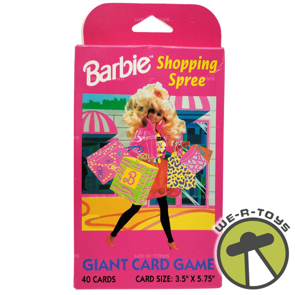 Barbie Shopping Spree Giant Card Game 1991 Golden 4888 NEW