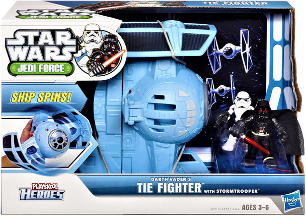 Star Wars Jedi Force Darth Vaders Tie Fighter Stormtrooper & Vader Mini Figures