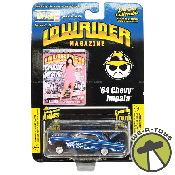 Revell Lowrider Magazine Issue 141 Blue '64 Chevy Impala Die-Cast Car NEW
