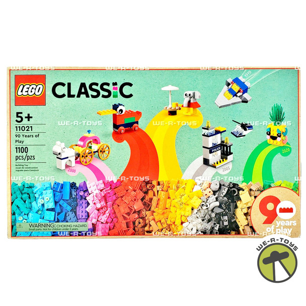 LEGO Classic 90 Years of Play 1100 Piece Building Set 11021