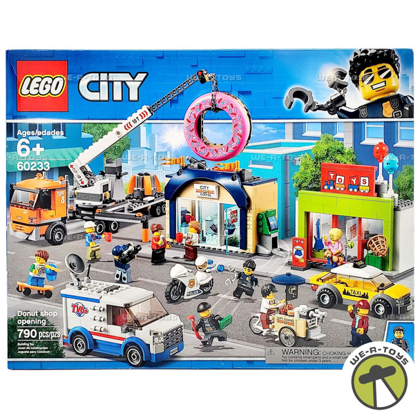 LEGO City Donut Shop Opening 790 Piece Building Set 60233