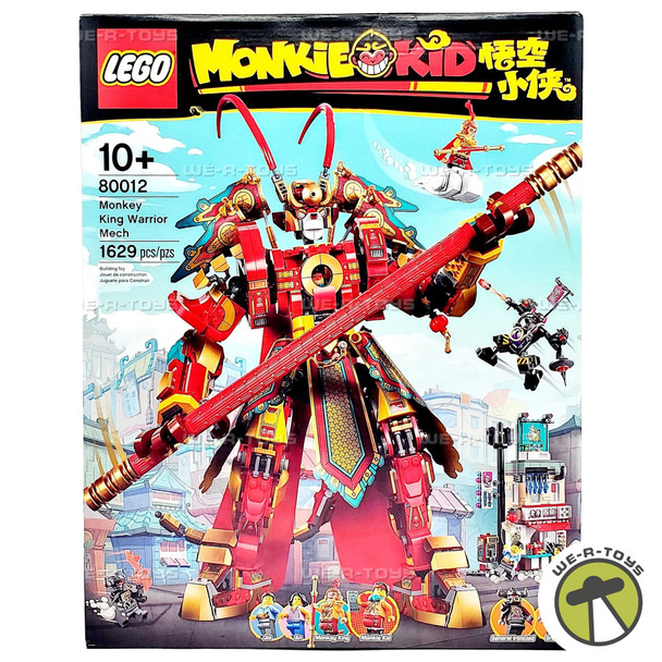 LEGO Monkie Kid Monkey King Warrior Mech 1629 Piece Building Kit 80012