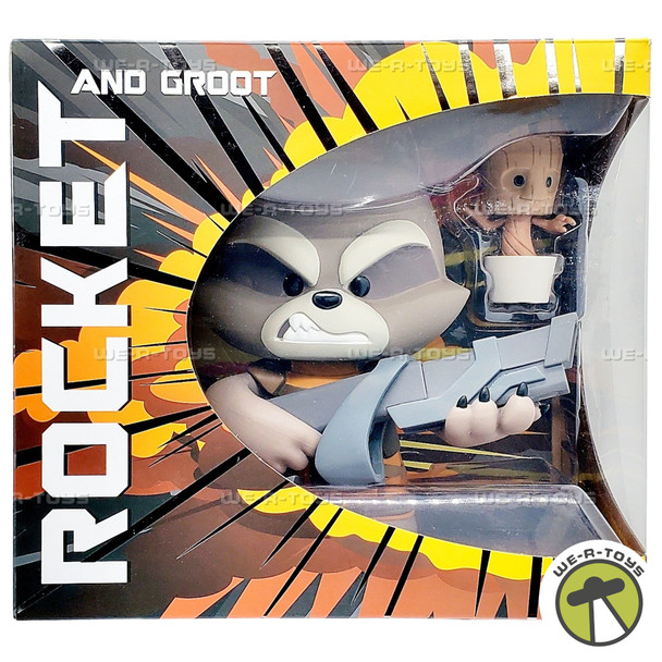 Super Deluxe Vinyl Rocket Raccoon and Groot Figures Vinyl Sugar 05767