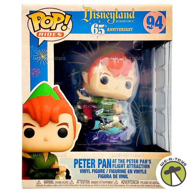 Funko POP Rides Disney 65th Peter Pan at Peter Pan's Flight Attraction 94 Figure