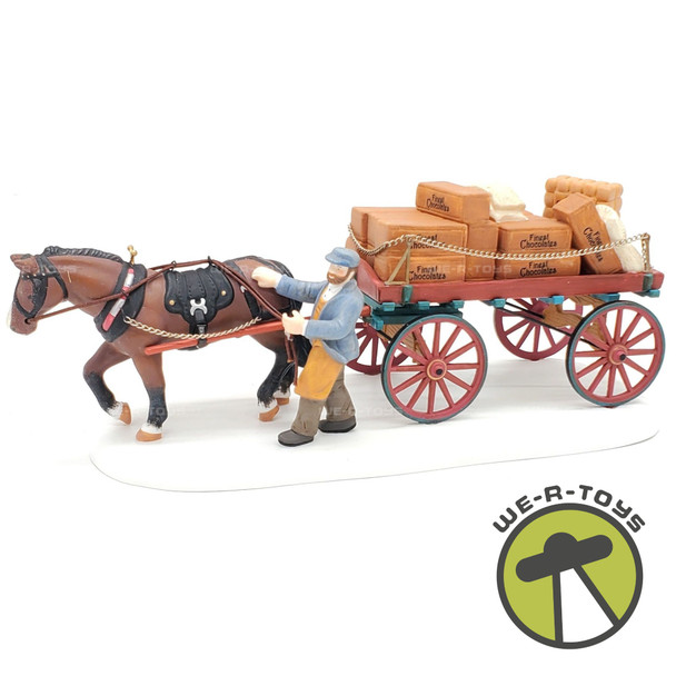 Department 56 Dickens' Village Series Gourmet Chocolates Delivery Wagon 58523