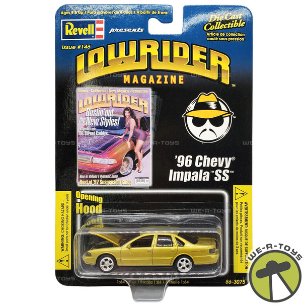 Revell Lowrider Magazine Issue 146 Gold '96 Chevy Impala SS Die-Cast Car NEW