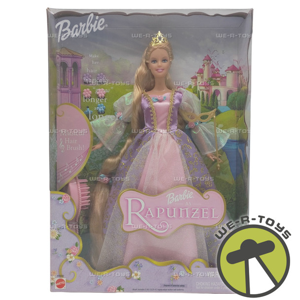 Barbie as Rapunzel Doll with Magically Growing Hair 2001 Mattel 55532 New