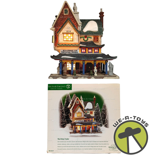 Department 56 Dickens' Village Series China Trader Lighted Building #58447 New