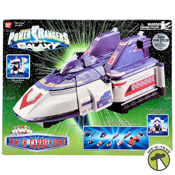 Power Ranger's Lost Galaxy Deluxe Zenith Carrierzord Action Figure Bandai 4372