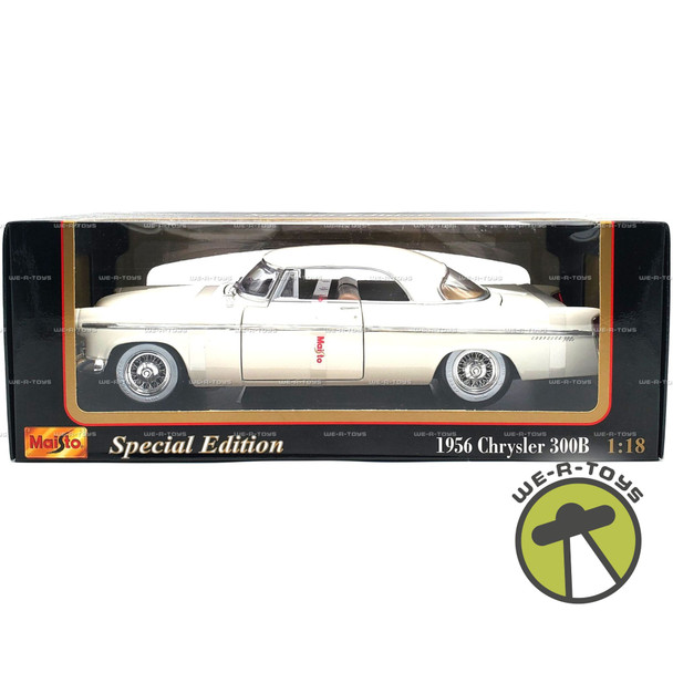 Maisto 1956 Chrysler 300B White 1:18 Scale Special Edition Vehicle #31897