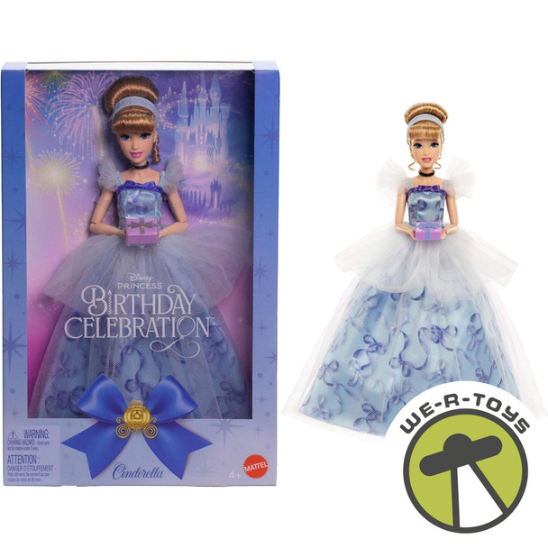 Disney Princess Cinderella Birthday Celebration Collectible Fashion Doll Mattel