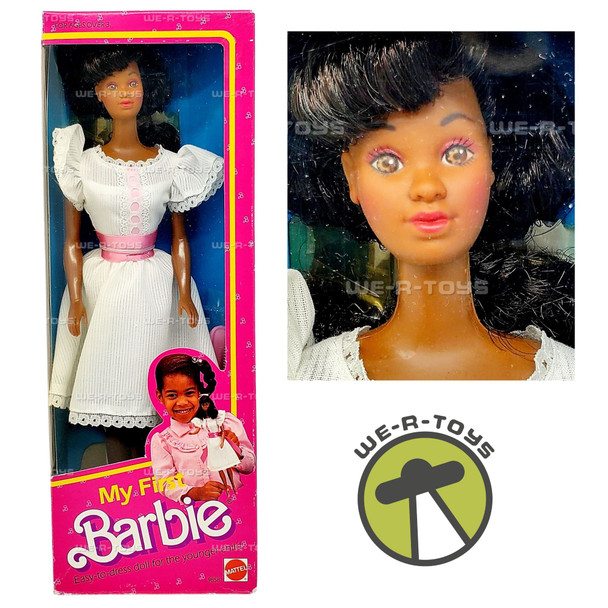 My First Barbie Doll African American 1984 Mattel 9858