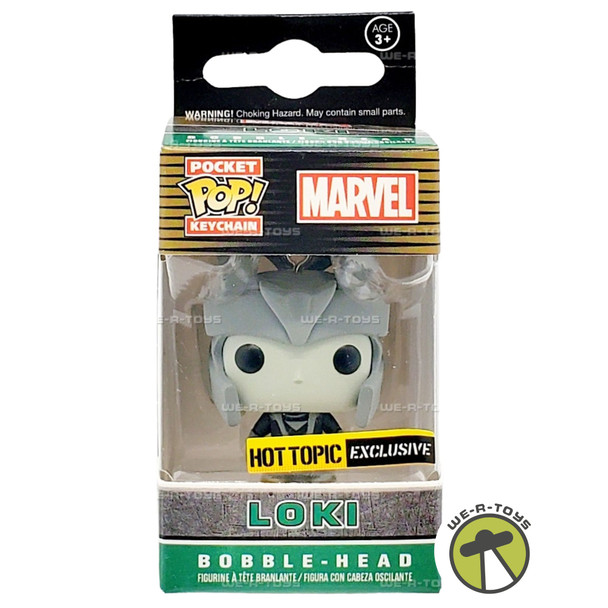 Marvel Pocket POP Keychain Marvel Loki Black and White Vinyl Figure