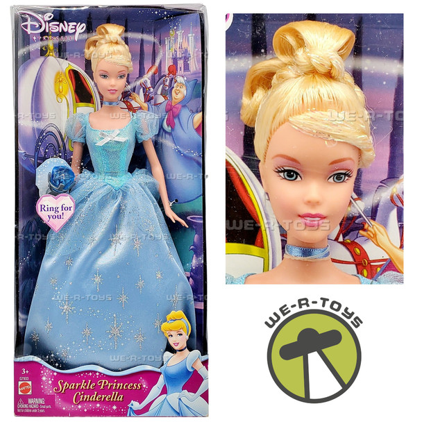 Disney Sparkle Princess Cinderella Doll 2004 Mattel G7933