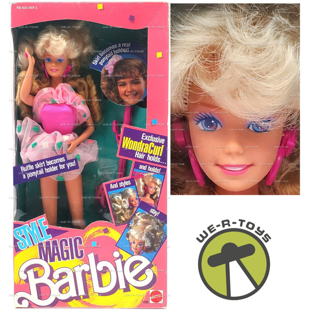 Barbie Style Magic Doll with WondraCurl 1989 Mattel #1283