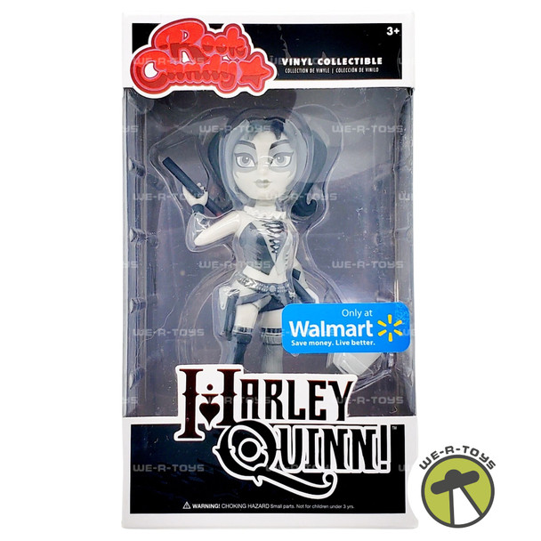 Funko Rock Candy Harley Quinn Black and White Vinyl Figure 12687