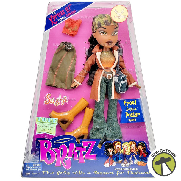 Bratz Xpress It Fashion Collection Sasha Doll 2002 MGA Entertainment 254058