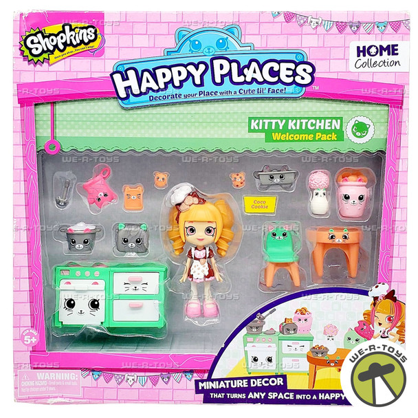 Shopkins Happy Places Kitty Kitschy Welcome Pack Coco Cookie Doll Playset