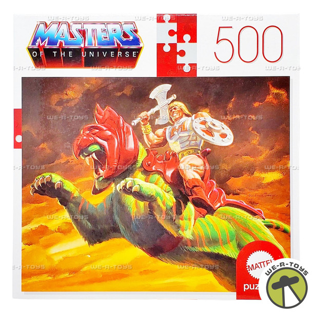 Masters of the Universe He-Man and Battle Cat 500 Piece Puzzle Mattel HBK76