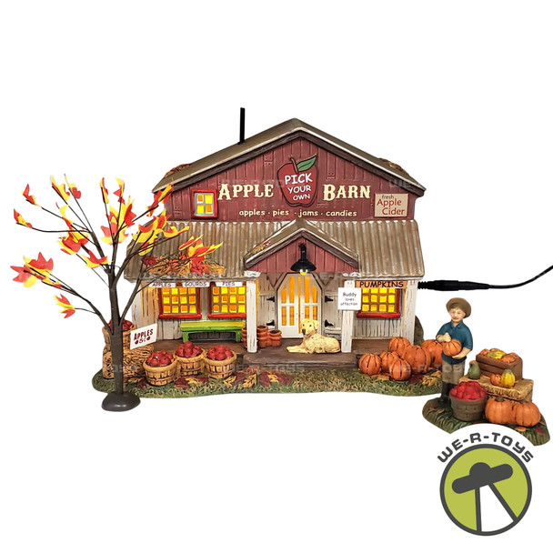 Department 56 Snow Village Halloween Apple Barn Box Set Limited Edition 6003156
