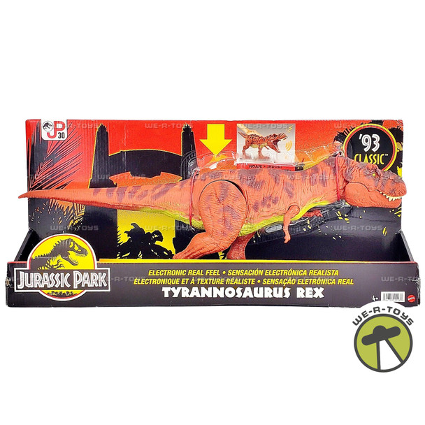 Jurassic Park Electronic Real Feel Tyrannosaurus Rex Action Figure Mattel HLN19