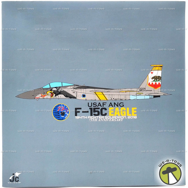 JC Wings USAF ANG F-15C Eagle 75th Anniversary 1:72 Scale 2018 Vehicle #501140