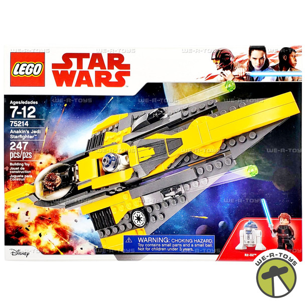 LEGO Star Wars Anakin's Jedi Starfighter 247 Piece Building Kit 75214