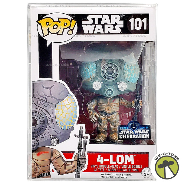 Funko POP Star Wars 4-LOM 101 Vinyl Bobble Head Figure Celebration Sticker