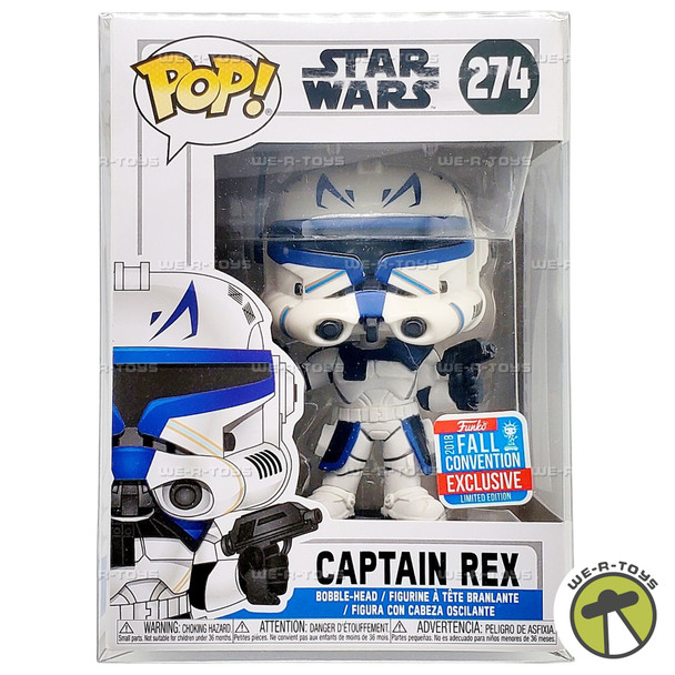 Funko POP Star Wars Captain Rex 274 Vinyl Figure 2018 Fall Convention Exclusive