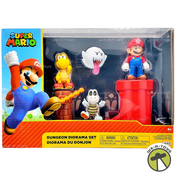 Nintendo Super Mario Dungeon Diorama Figure Set 2019 Jakks Pacific 85989