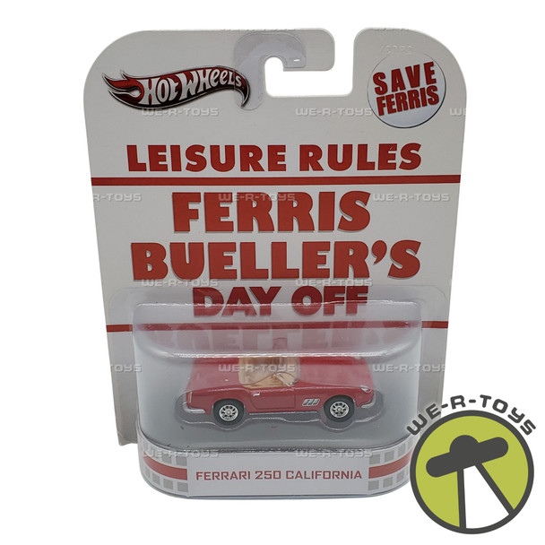 Hot Wheels Leisure Rules Ferris Bueller's Day Off Ferrari Car 2013 Mattel X8901