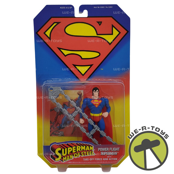 Superman Man Of Steel Power Flight Figure Kenner 1995 Hasbro 524796 NEW