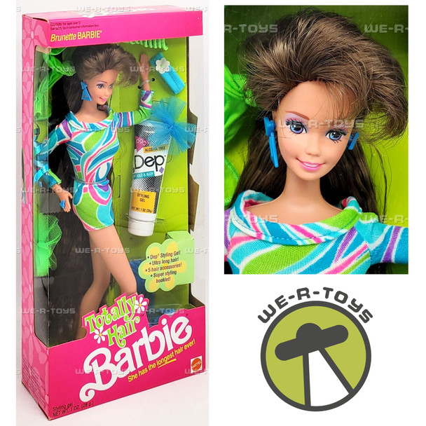 Barbie Totally Hair Brunette Doll Longest Hair Ever 1991 Mattel 1117