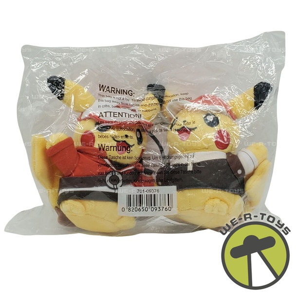 Pokémon Kanto Region Pikachu Duos 6" Plush Set of Two 2021 Nintendo 701-09376