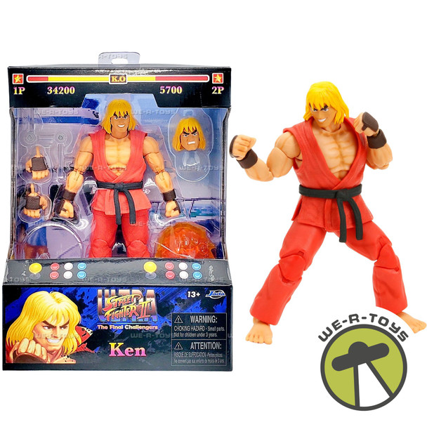 Street Fighter II Ken Action Figure 2024 Jada Toys 34218